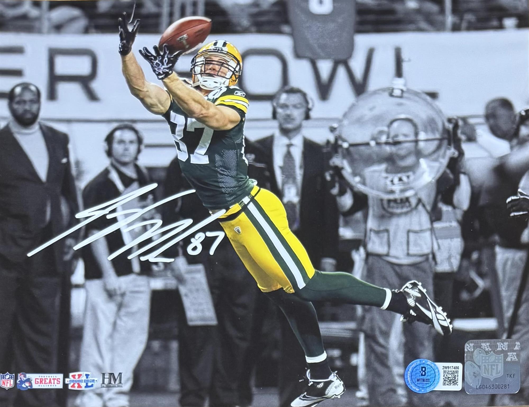 JORDY NELSON SIGNED 8X10 PACKERS PHOTO #20 - BAS