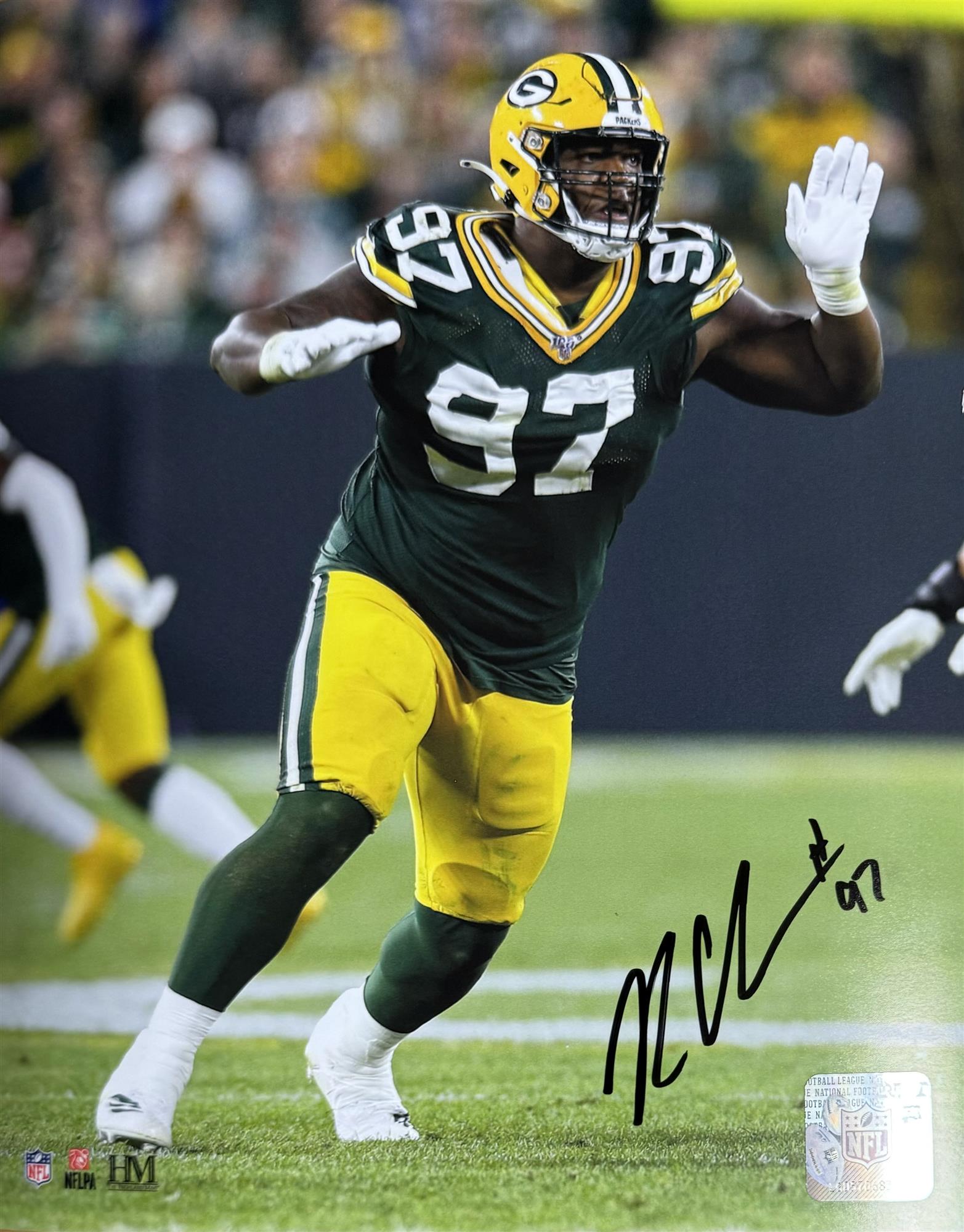 KENNY CLARK SIGNED PACKERS 8X10 PHOTO #1