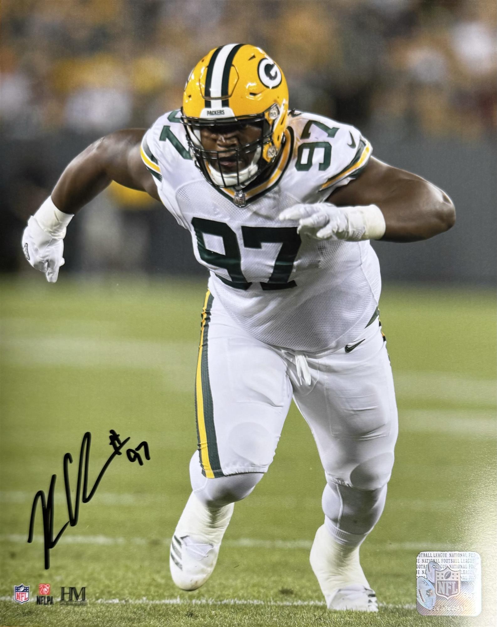 KENNY CLARK SIGNED PACKERS 8X10 PHOTO #2