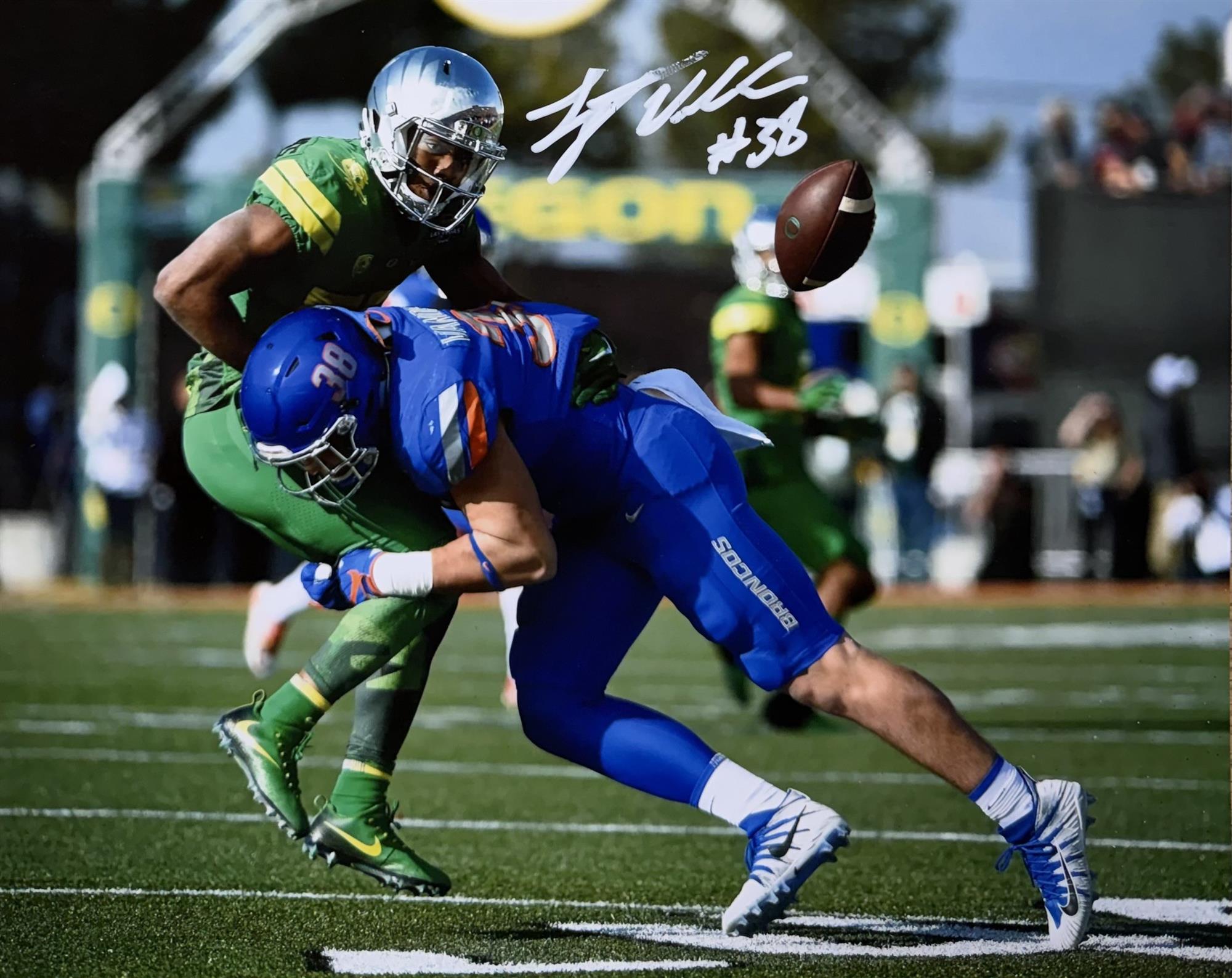 LEIGHTON VANDER ESCH SIGNED 8X10 PHOTO #4 - BOISE STATE UNIVERSITY - JSA