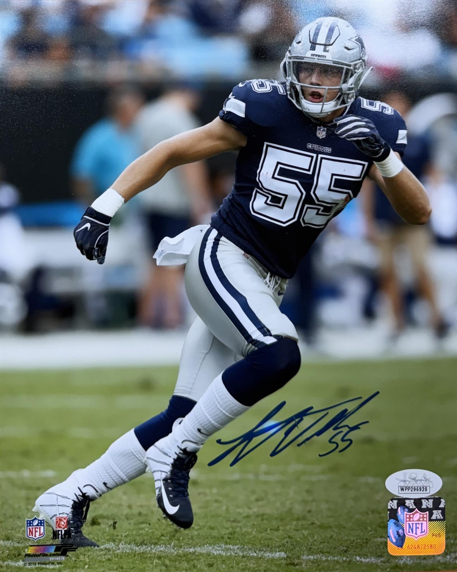 LEIGHTON VANDER ESCH SIGNED 8X10 PHOTO #4 - DALLAS COWBOYS - JSA