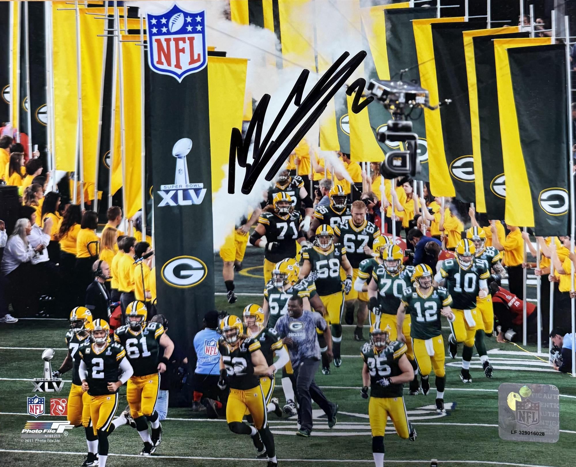 MASON CROSBY SIGNED 8X10 PACKERS PHOTO #6