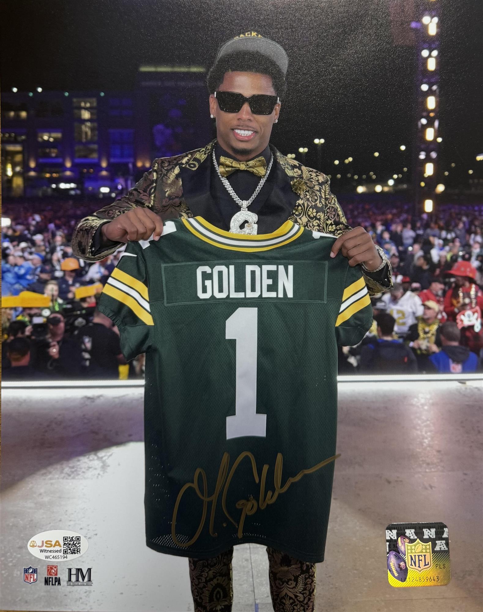 MATTHEW GOLDEN SIGNED 8X10 PACKERS PHOTO #2 - JSA