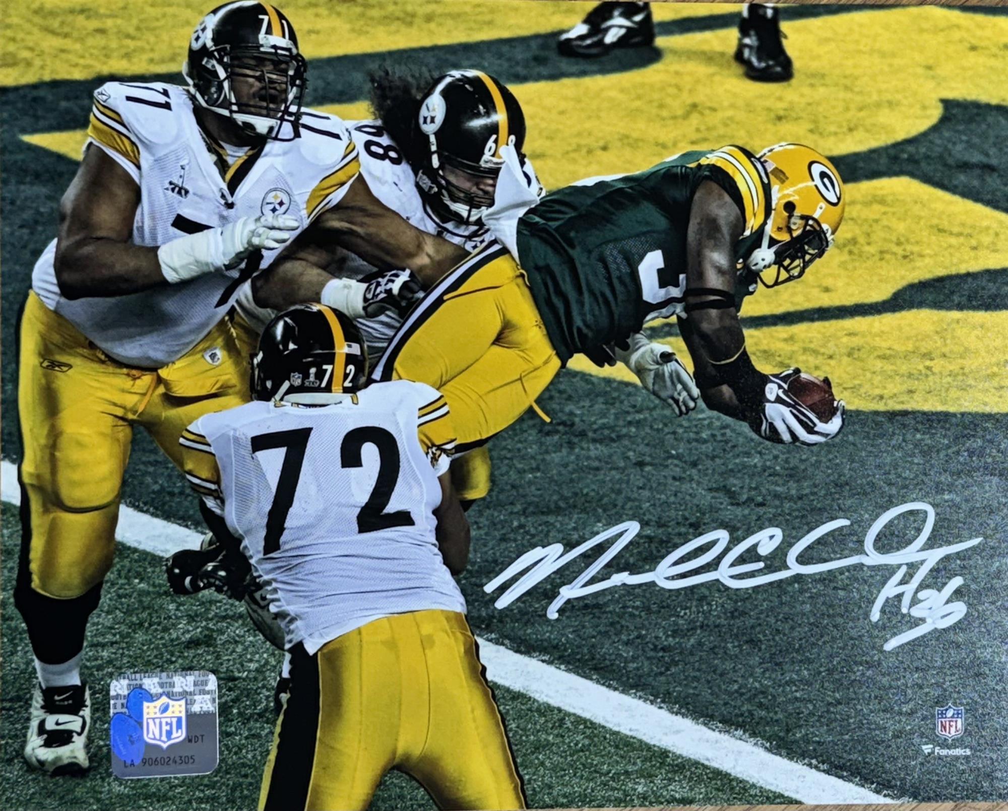 NICK COLLINS SIGNED 8X10 PACKERS PHOTO #9