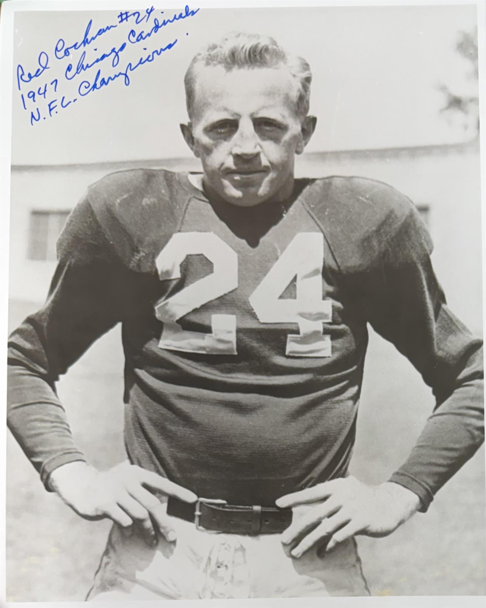 RED COCHRAN (d) SIGNED 8X10 CARDINALS PHOTO #5