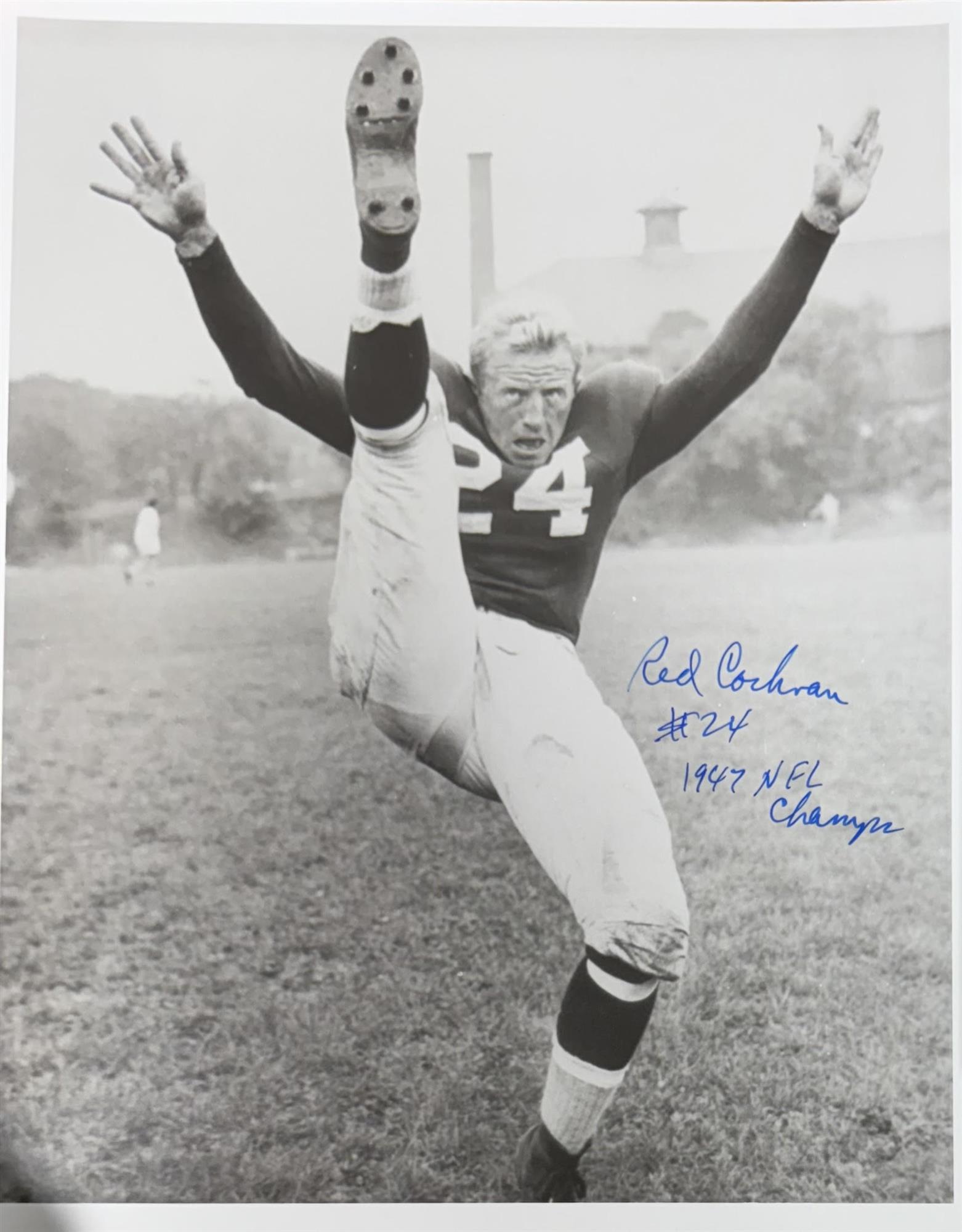 RED COCHRAN (d) SIGNED 8X10 CARDINALS PHOTO #6