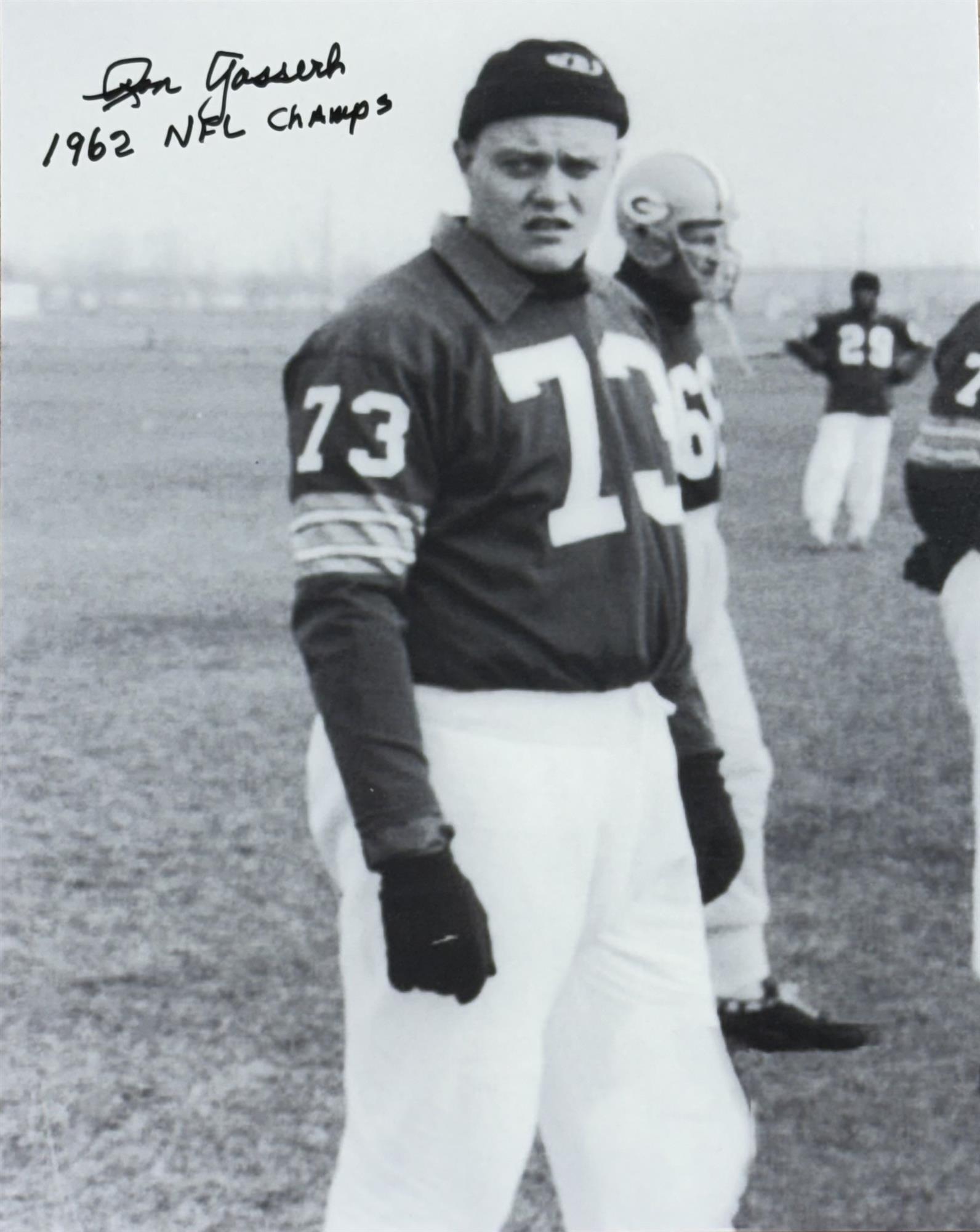 RON GASSERT SIGNED 8X10 PACKERS PHOTO #3