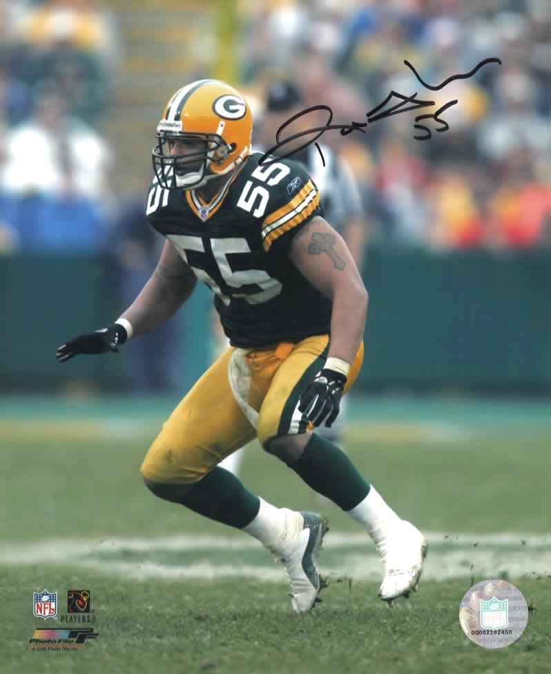 ROBERT THOMAS SIGNED 8X10 PACKERS PHOTO #1