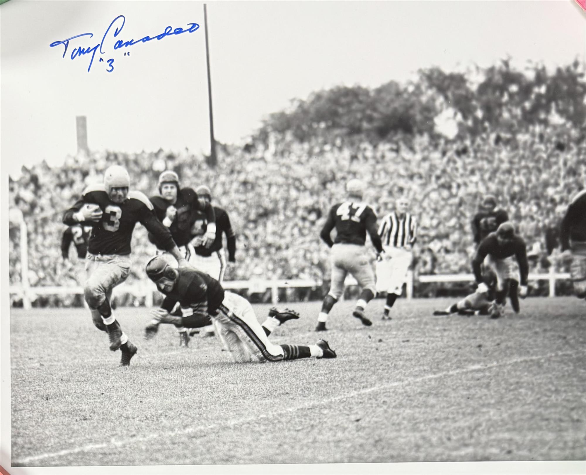 TONY CANADEO (d) SIGNED 8X10 PACKERS PHOTO #9