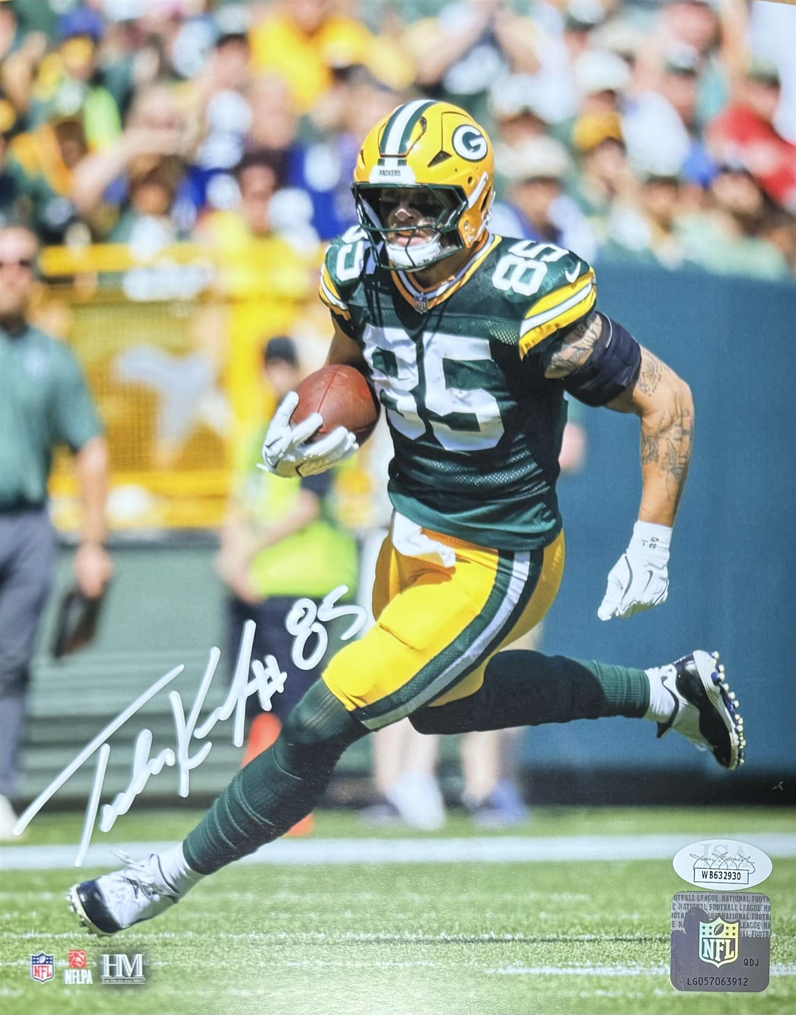 TUCKER KRAFT SIGNED PACKERS 8X10 PHOTO #4