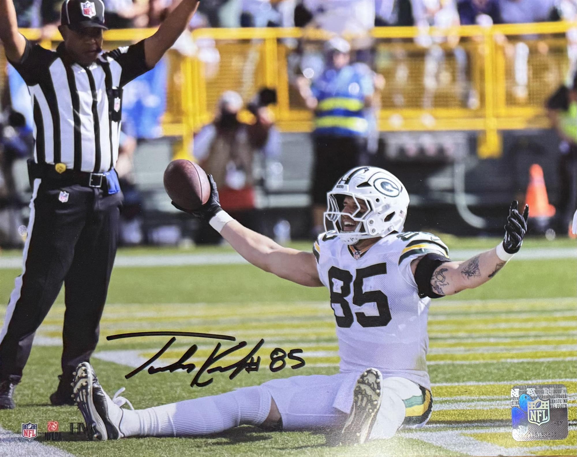 TUCKER KRAFT SIGNED PACKERS 8X10 PHOTO #6