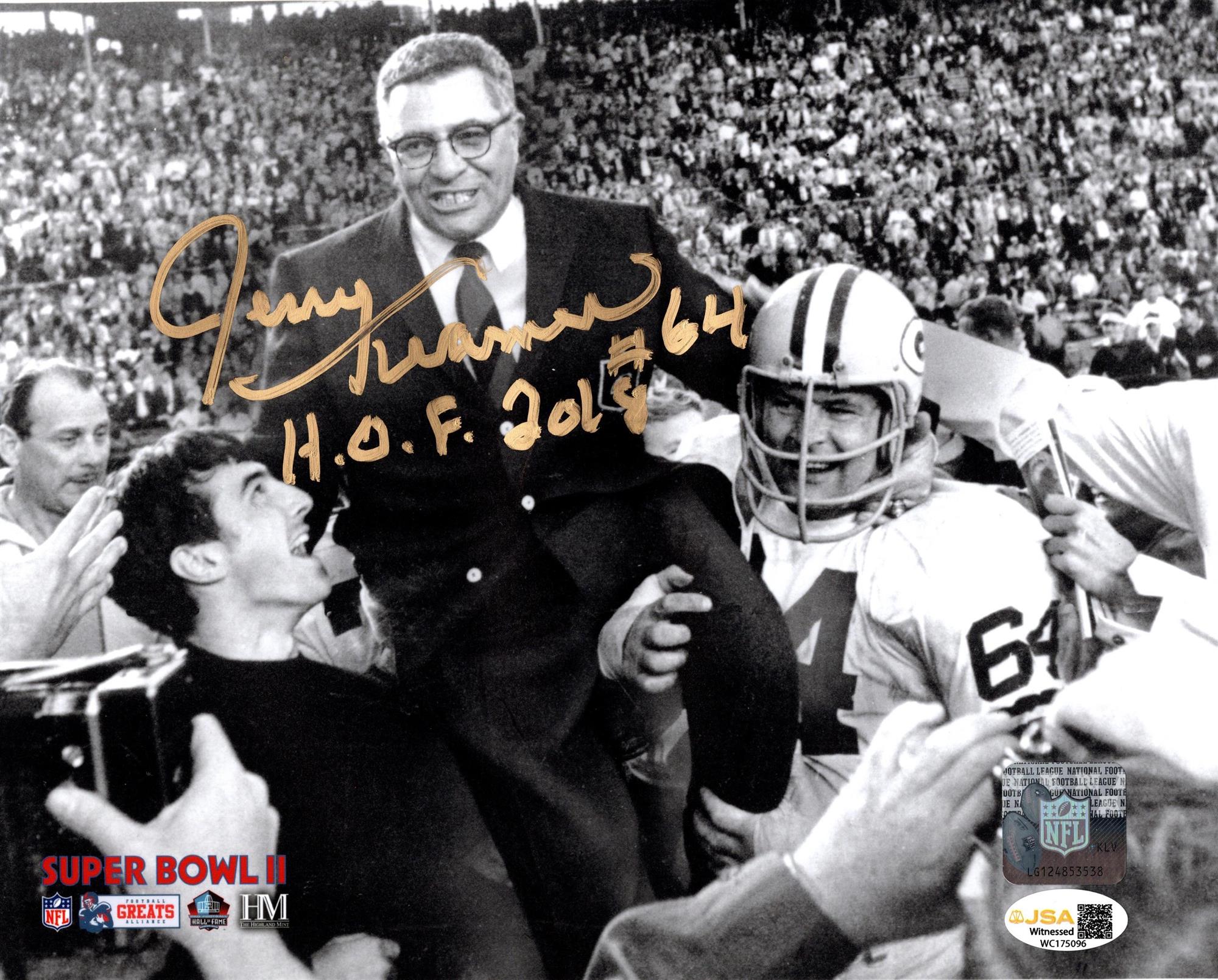 JERRY KRAMER SIGNED 8X10 PACKERS PHOTO #3 W/ HOF