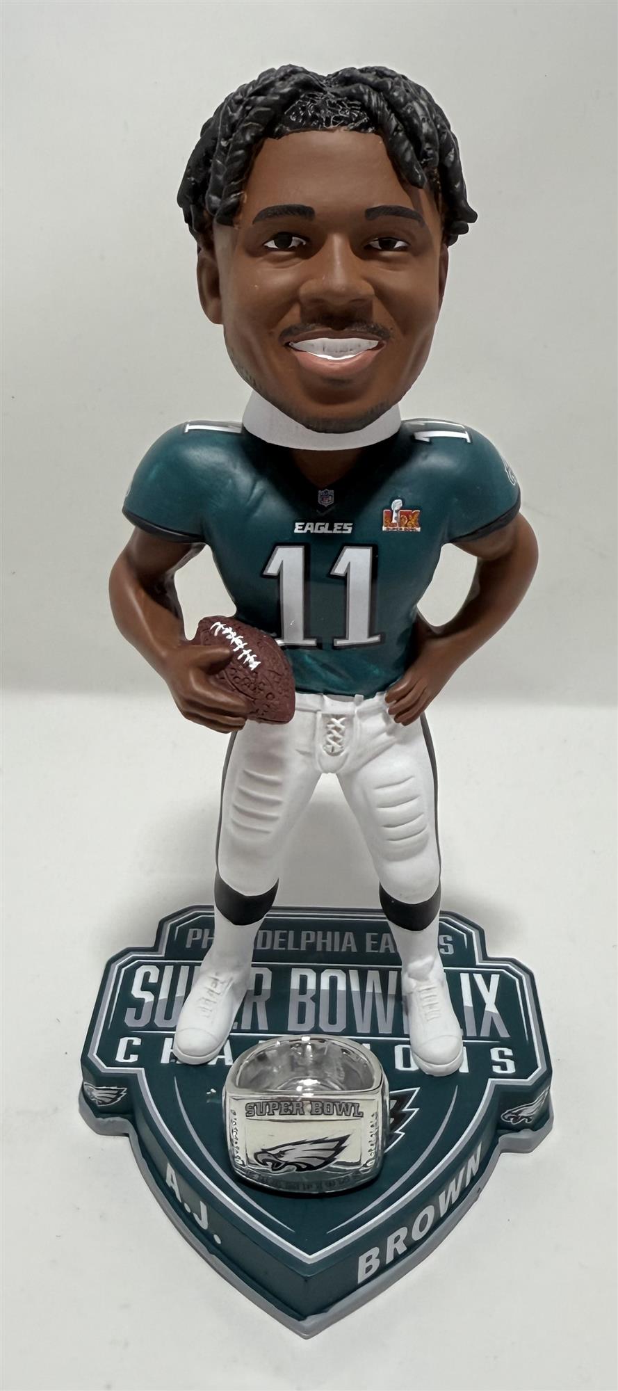 AJ BROWN 2025 SUPER BOWL LIX CHAMPIONS FOCO PHILADELPHIA EAGLES BOBBLEHEAD