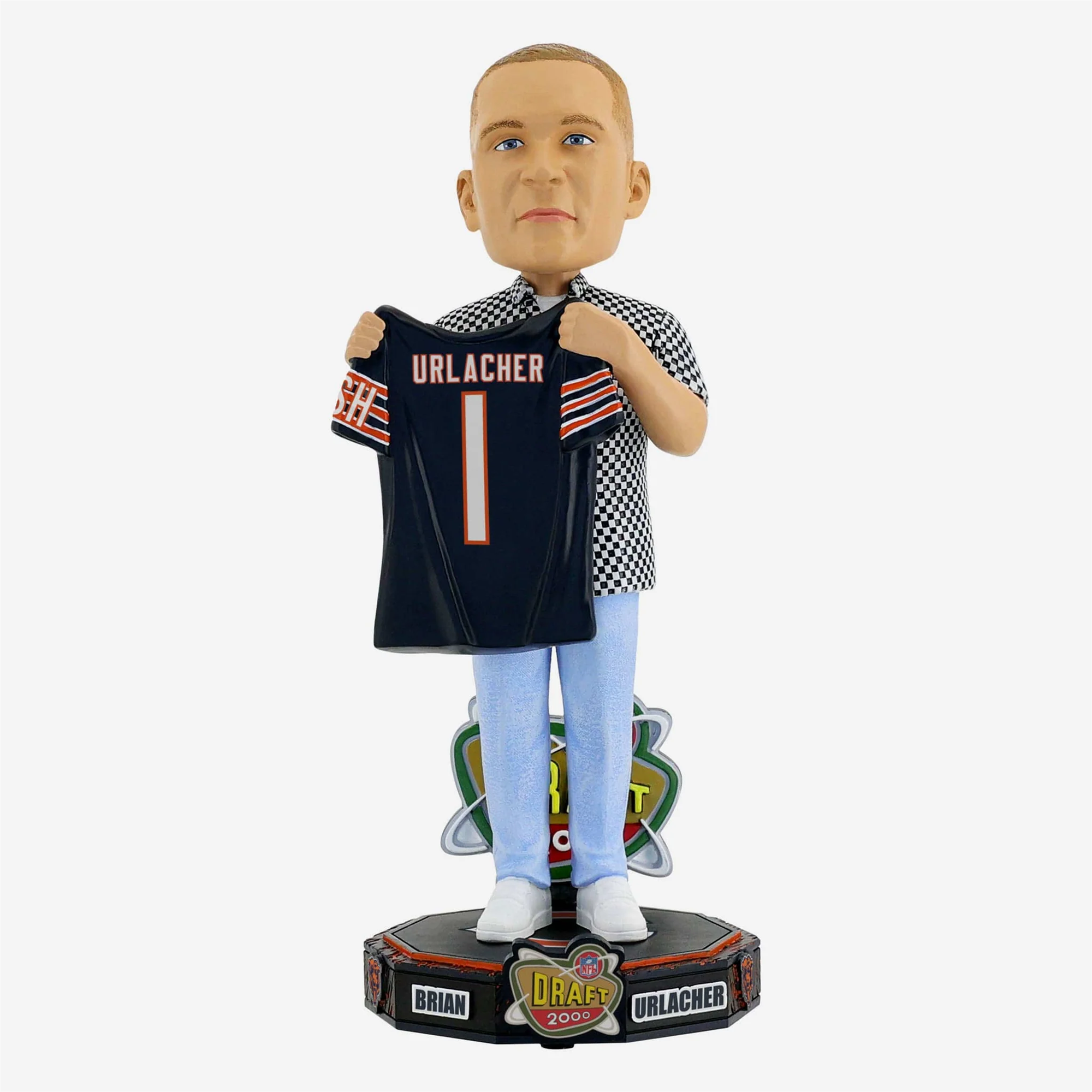 BRIAN URLACHER 2000 NFL DRAFT DAY FOCO BOBBLEHEAD - CHICAGO BEARS