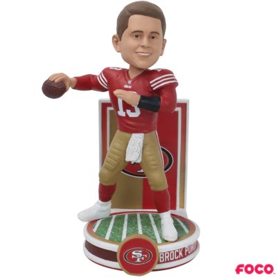 BROCK PURDY 2025 BANNER SERIES FOCO BOBBLEHEAD - SAN FRANCISCO 49ERS