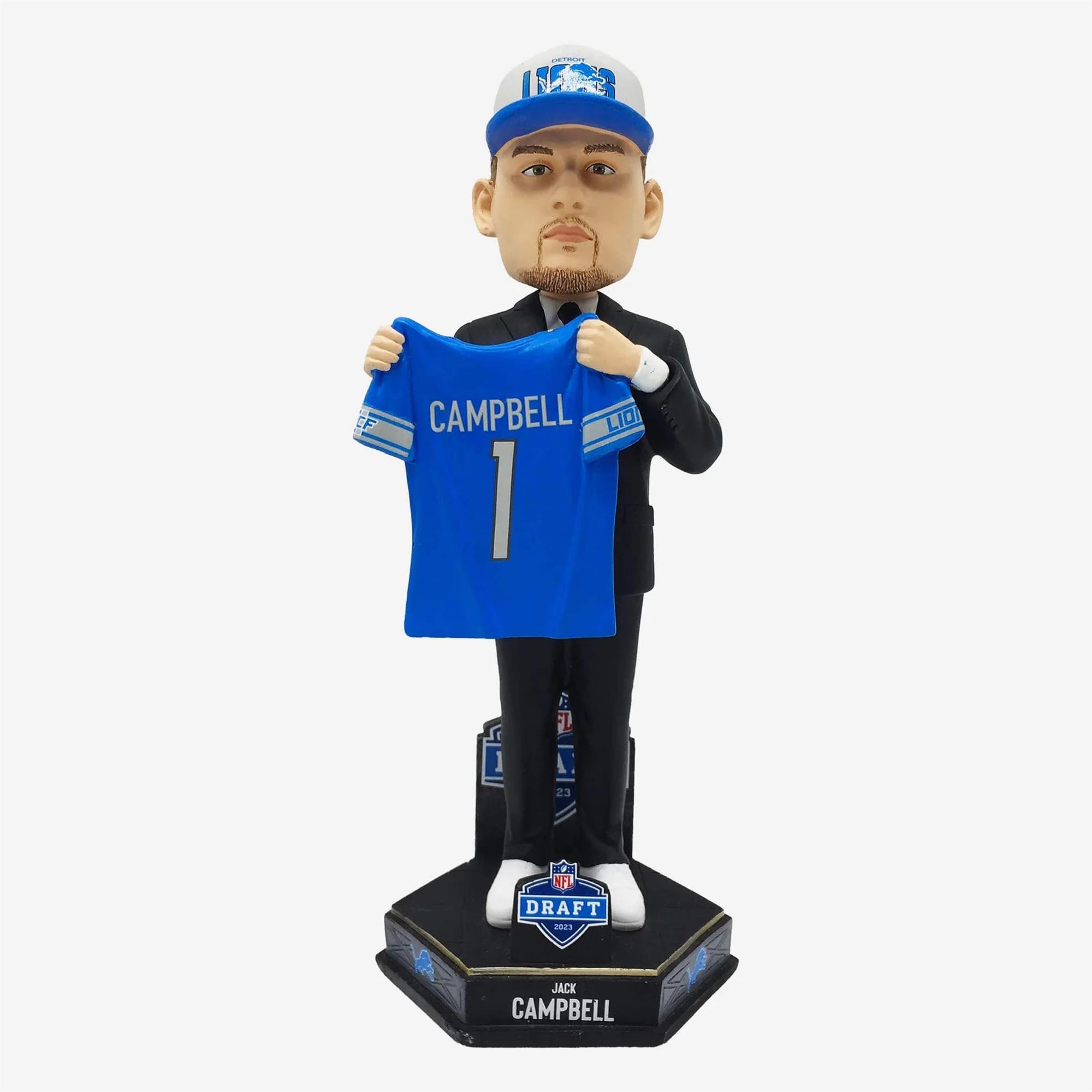 JACK CAMPBELL DRAFT BOBBLEHEAD - DETROIT LIONS NFL