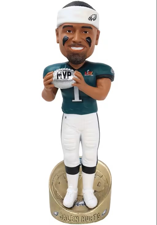 JALEN HURTS SB MVP BOBBLEHEAD - PHILADELPHIA EAGLES NFL