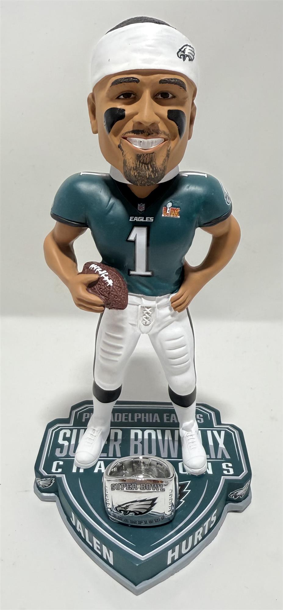 JALEN HURTS 2025 SUPER BOWL LIX CHAMPIONS FOCO PHILADELPHIA EAGLES BOBBLEHEAD