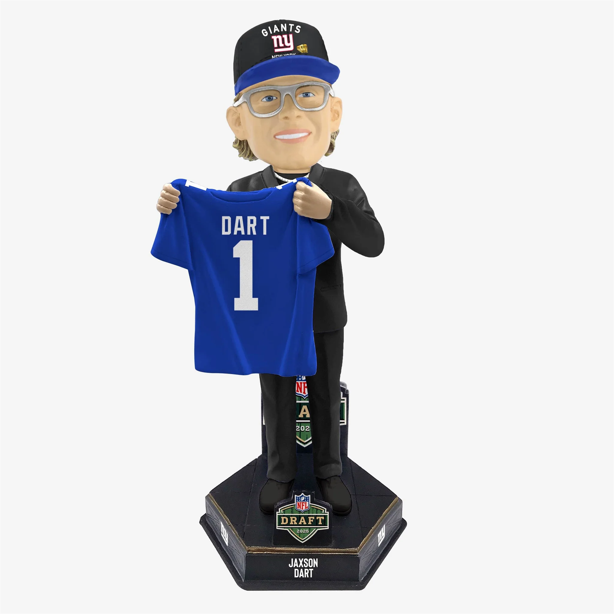 JAXSON DART 2025 NFL DRAFT DAY FOCO BOBBLEHEAD - NEW YORK GIANTS