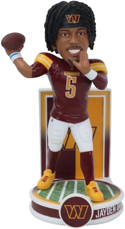 JAYDEN DANIELS 2025 BANNER SERIES FOCO BOBBLEHEAD - WASHINGTON COMMANDERS