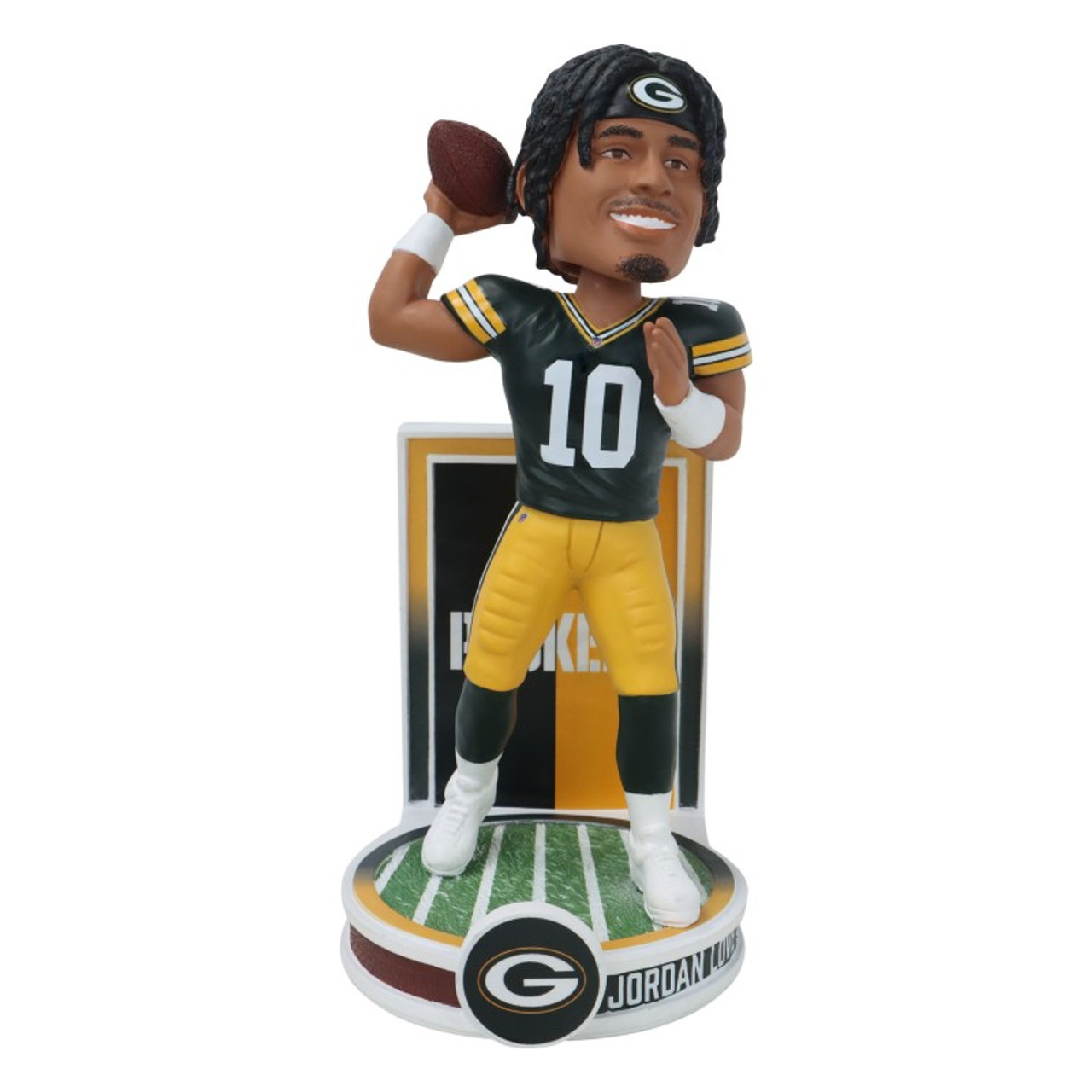 JORDAN LOVE 2025 BANNER SERIES FOCO BOBBLEHEAD - GREEN BAY PACKERS