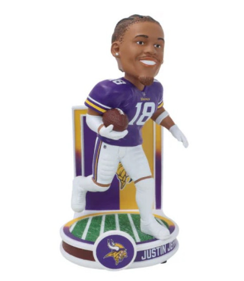 JUSTIN JEFFERSON 2025 BANNER SERIES FOCO BOBBLEHEAD - MINNESOTA VIKINGS