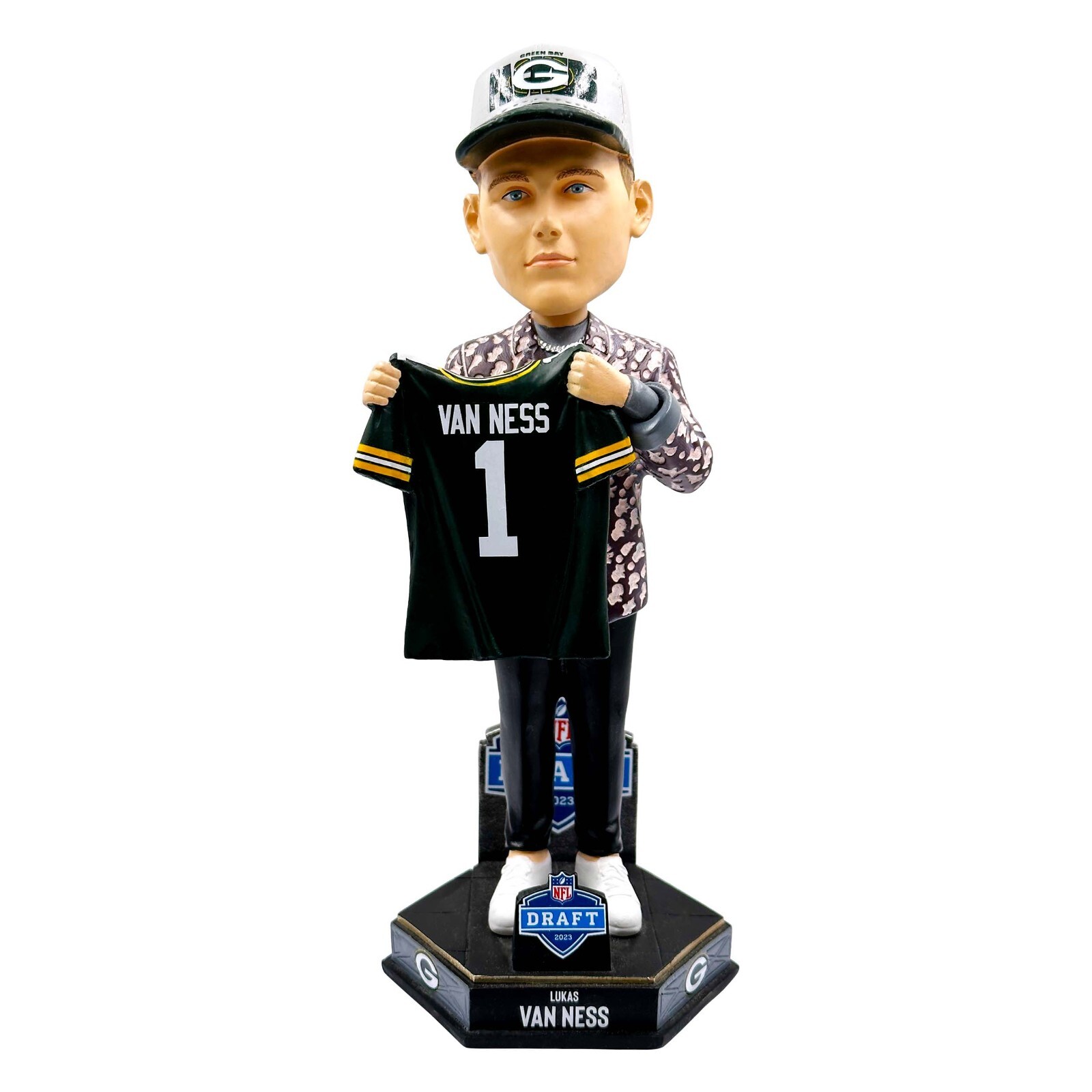 LUKAS VAN NESS DRAFT BOBBLEHEAD - GREEN BAY PACKERS NFL