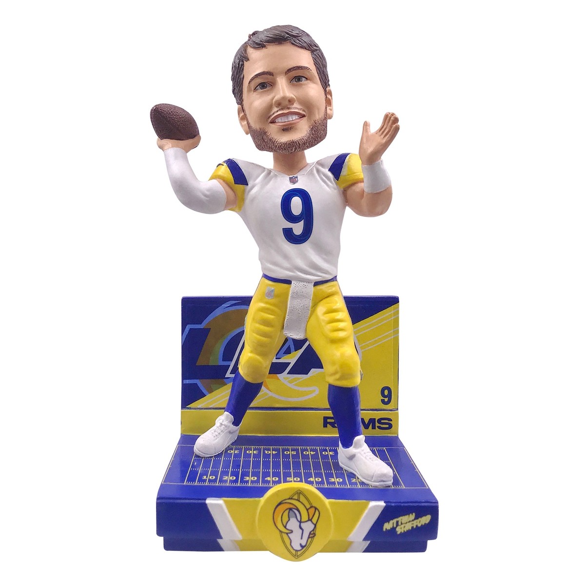 MATTHEW STAFFORD HIGHLIGHT BOBBLEHEAD - LOS ANGELES RAMS NFL