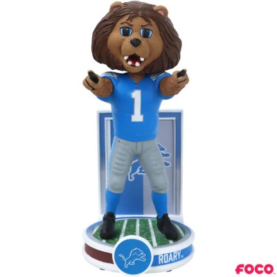 ROARY MASCOT 2025 BANNER SERIES FOCO BOBBLEHEAD - DETROIT LIONS