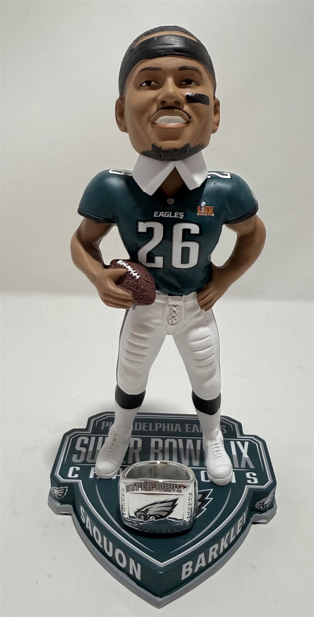 SAQUON BARKLEY 2025 SUPER BOWL LIX CHAMPIONS FOCO PHILADELPHIA EAGLES BOBBLEHEAD