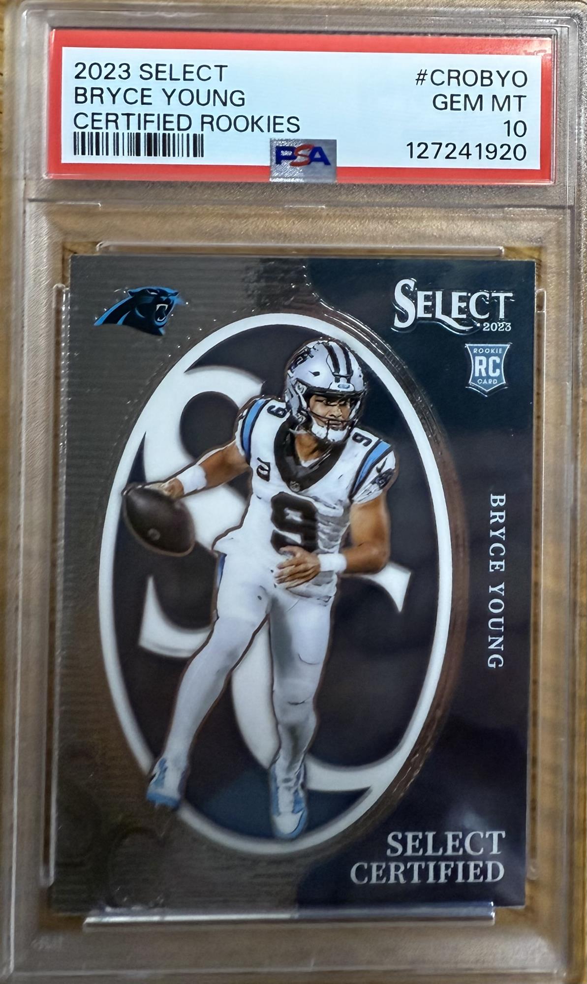 BRYCE YOUNG - 2023 SELECT CERTIFIED ROOKIE CARD #CRO-BYO - PSA 10