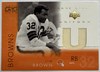 JIM BROWN CARD - 2001 GAME GEAR UNIFORM CARD