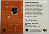 JIM BROWN CARD - 2001 GAME GEAR UNIFORM CARD