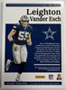 LEIGHTON VANDER ESCH AUTO RELIC CARD /10 - 2021 PANINI VAULTED VETERAN #VVS-LV