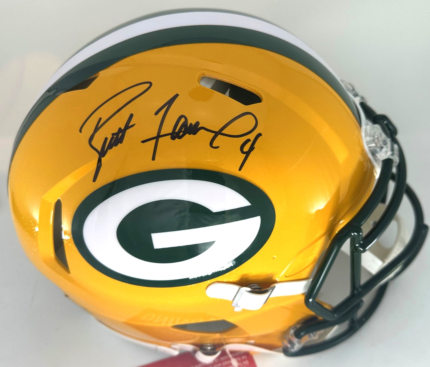 BRETT FAVRE SIGNED FULL SIZE AUTHENTIC PACKERS SPEED HELMET