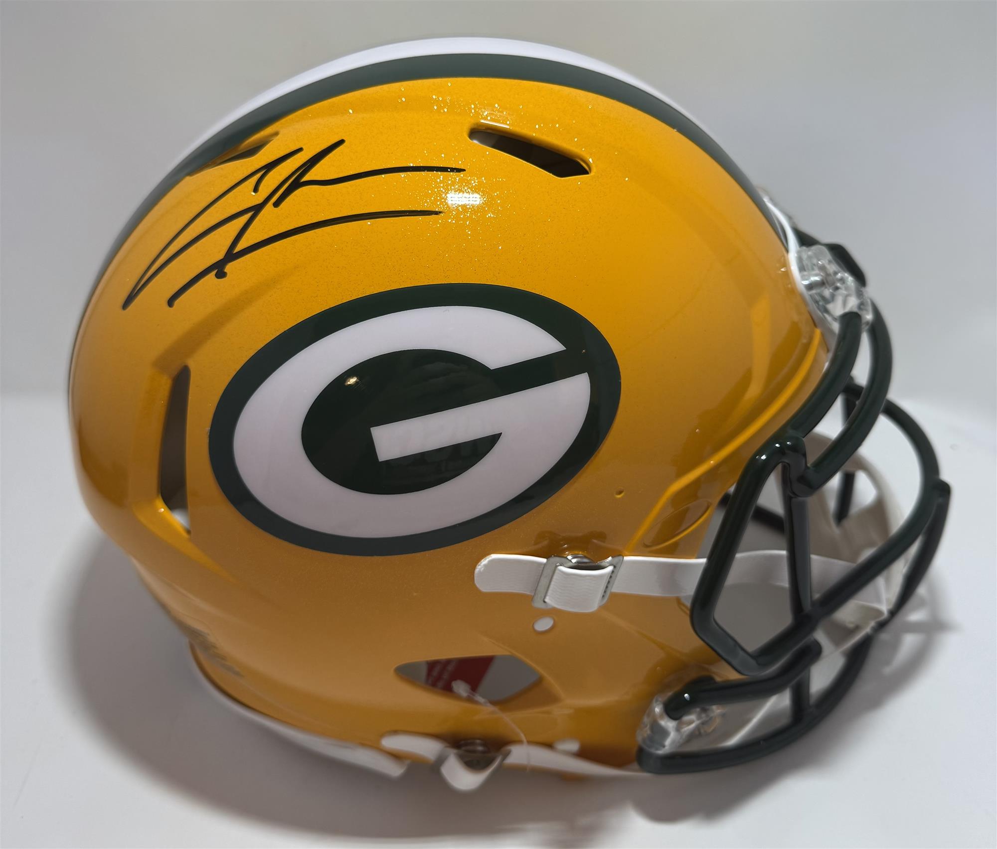 CHARLES WOODSON SIGNED FULL SIZE PACKERS AUTHENTIC SPEED HELMET - JSA