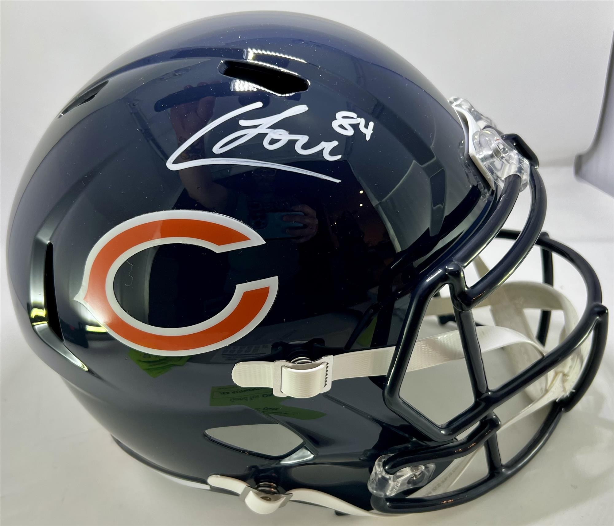 COLSTON LOVELAND SIGNED FULL SIZE BEARS REPLICA SPEED HELMET - BAS