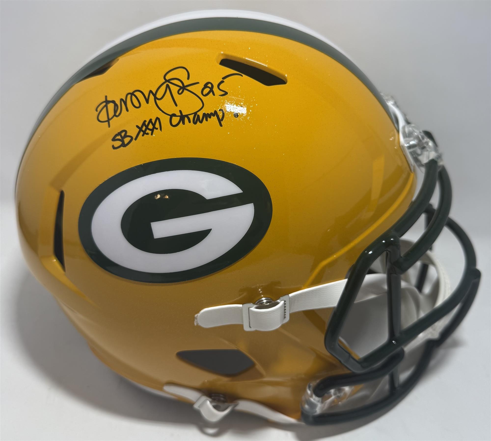 DORSEY LEVENS SIGNED FULL SIZE PACKERS REPLICA SPEED HELMET - BAS