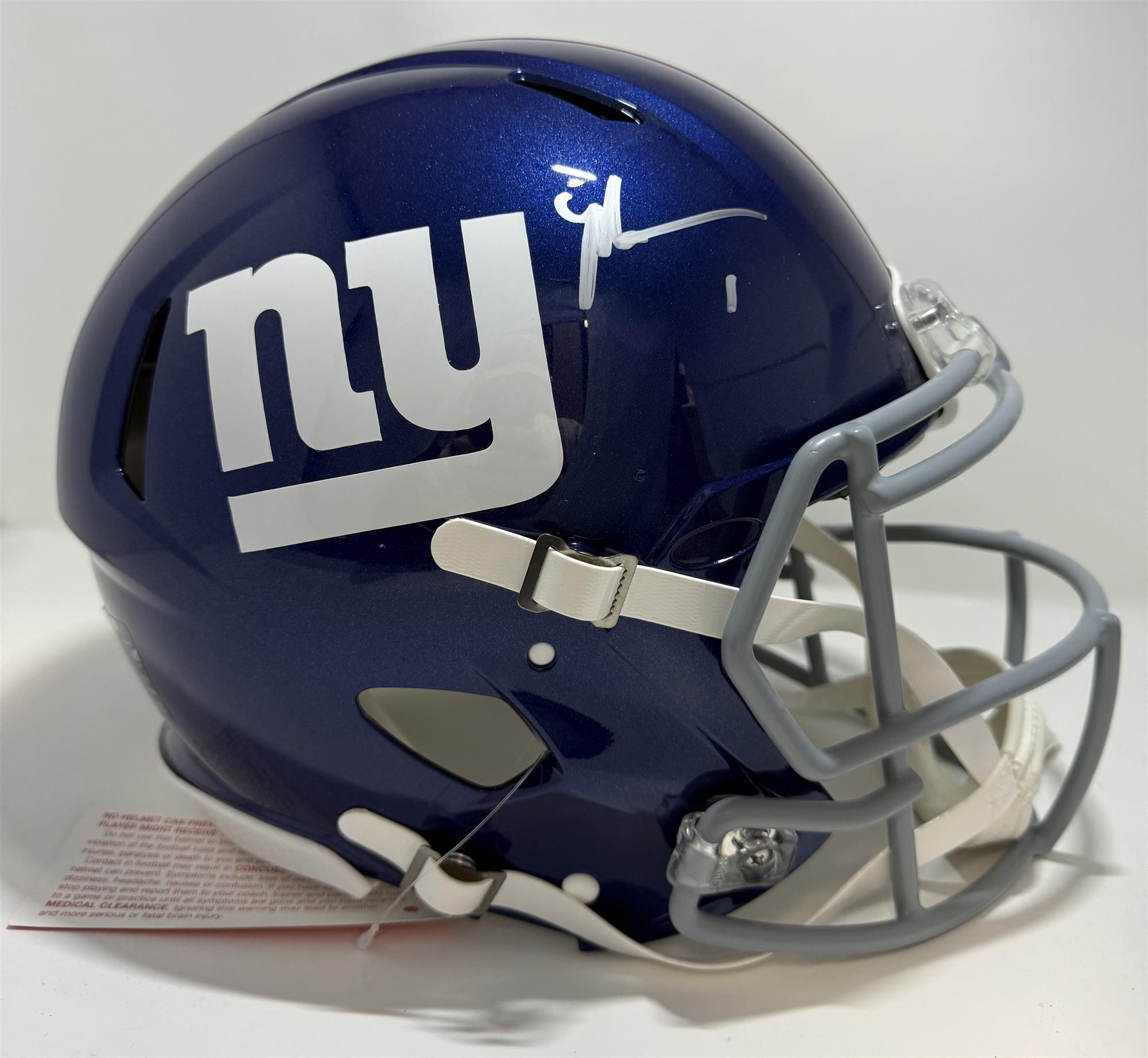 MALIK NABERS SIGNED FULL SIZE NEW YORK GIANTS AUTHENTIC SPEED HELMET - FANATICS