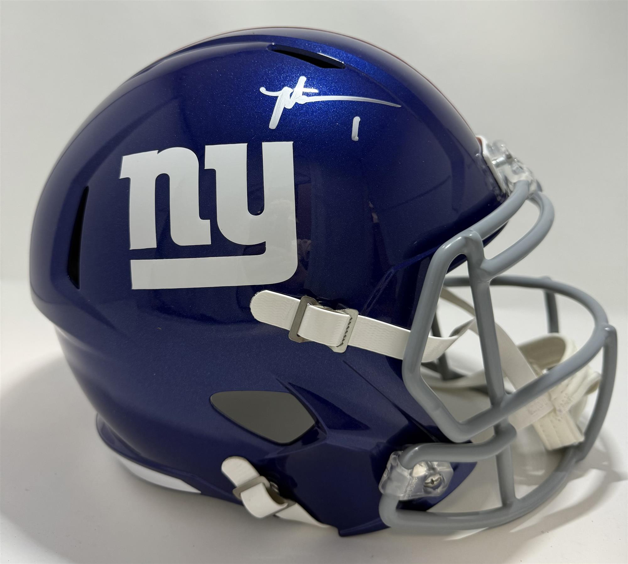 MALIK NABERS SIGNED FULL SIZE NEW YORK GIANTS REPLICA SPEED HELMET - FANATICS