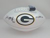ISAIAH MCDUFFIE SIGNED WILSON PACKERS LOGO WHITE PANEL FOOTBALL W/ SCRIPT - BCA Copy
