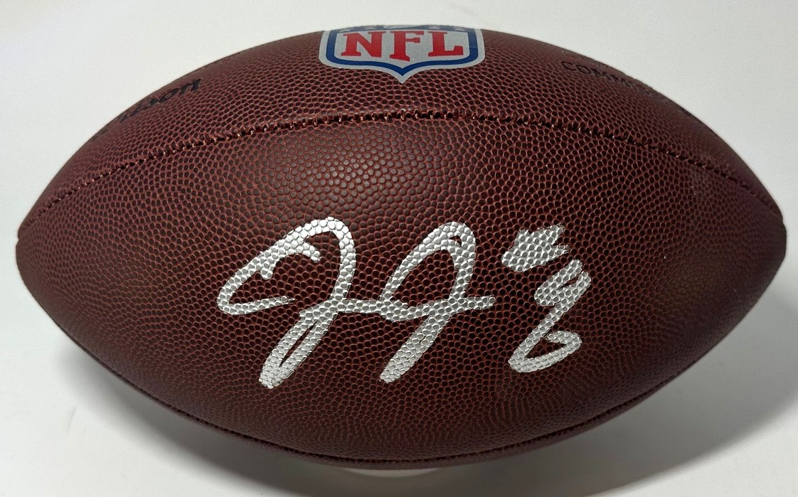 JOSH JACOBS SIGNED WILSON NFL REPLICA BROWN FOOTBALL - PACKERS - BAS