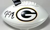 JOSH JACOBS SIGNED WILSON WHITE PANEL PACKERS LOGO FOOTBALL - BAS