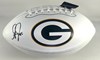 GREG JENNINGS SIGNED WILSON WHITE PANEL PACKERS LOGO FOOTBALL - BAS
