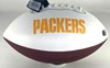 GREG JENNINGS SIGNED WILSON WHITE PANEL PACKERS LOGO FOOTBALL - BAS