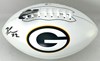 BRANDON CISSE SIGNED WILSON WHITE PANEL PACKERS LOGO FOOTBALL - JSA