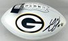 LUKAS VAN NESS SIGNED WILSON WHITE PANEL PACKERS LOGO FOOTBALL - JSA
