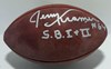 JERRY KRAMER SIGNED WILSON AUTHENTIC SB I LOGO FOOTBALL W/ "SB I + II" - GREEN BAY PACKERS - JSA