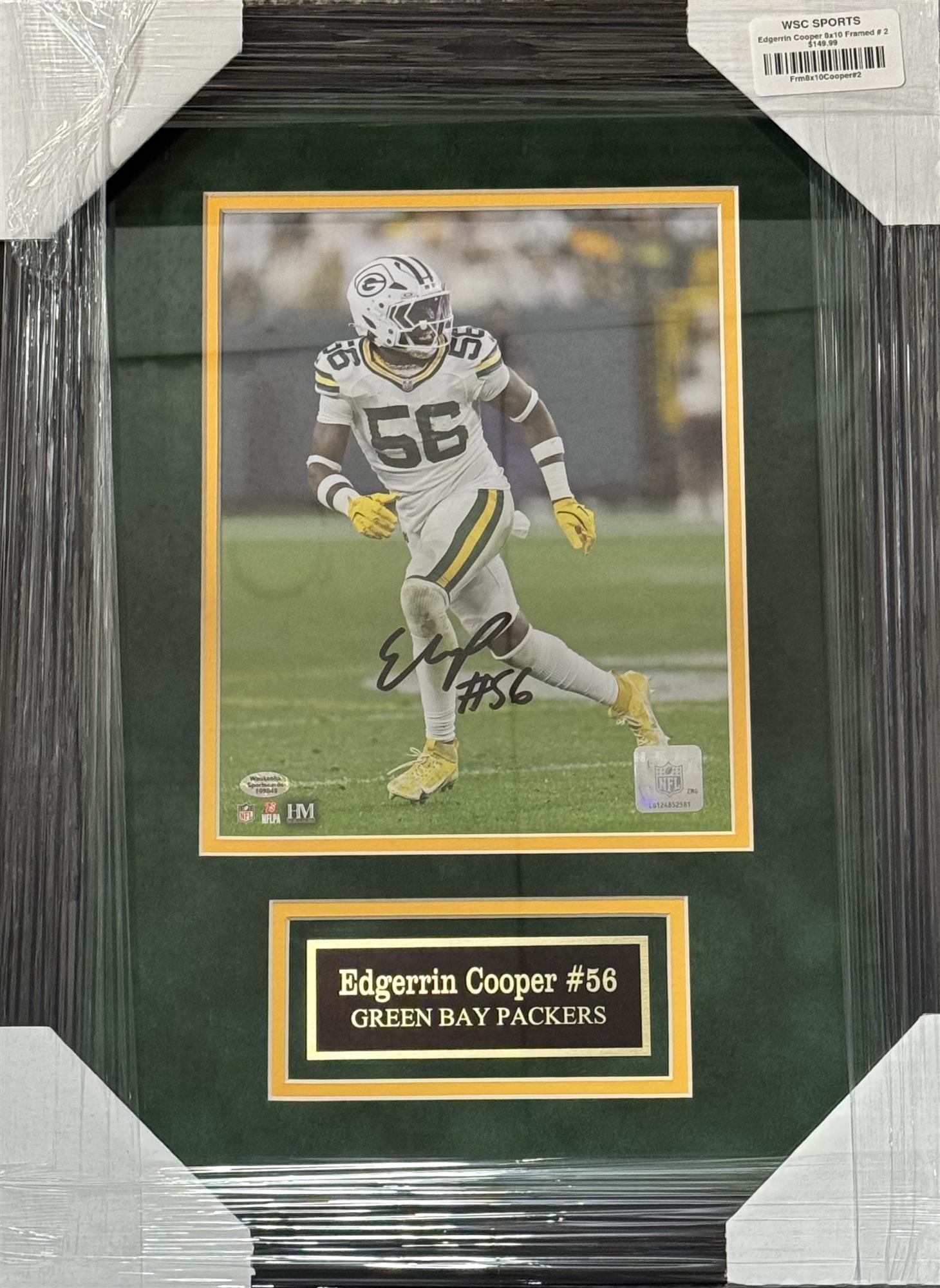 EDGERRIN COOPER FRAMED SIGNED 8X10 PHOTO #2