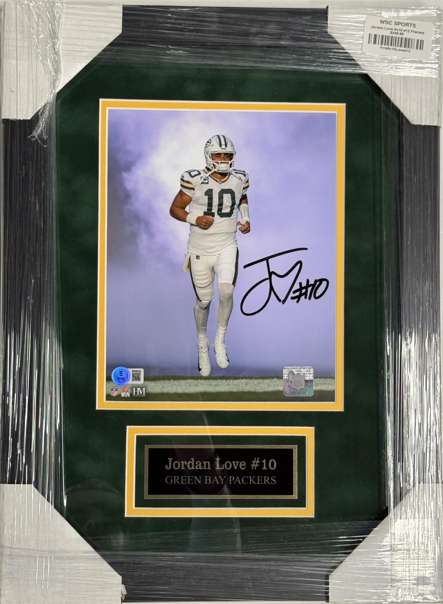 JORDAN LOVE FRAMED SIGNED PACKERS 8X10 FRAMED PHOTO #12